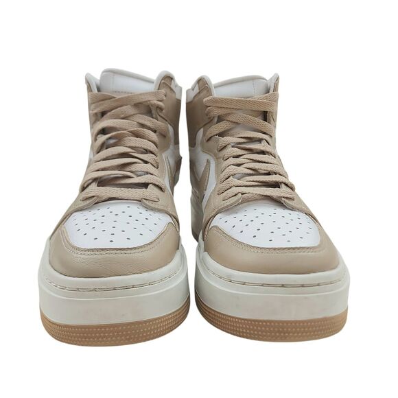 Nike Air Jordan 1 Elevate High White Tan Womens 10 Platform Side Zip Comfortable - Picture 7 of 12